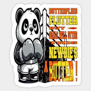 Boxing Panda Sticker